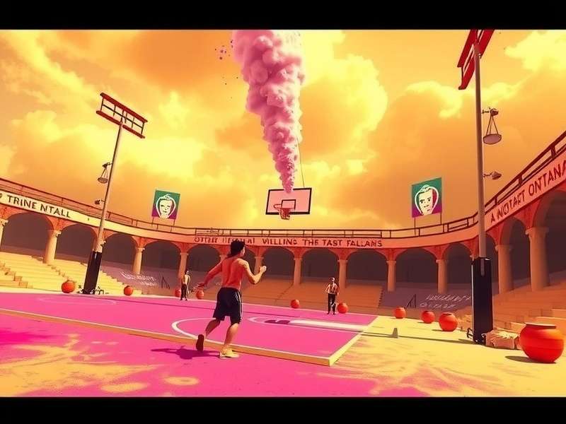 Dunkin Gladiator Holi Themed Court